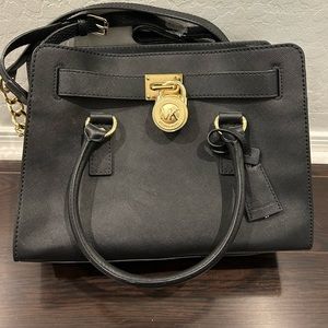 Michael Kors black Hamilton tote